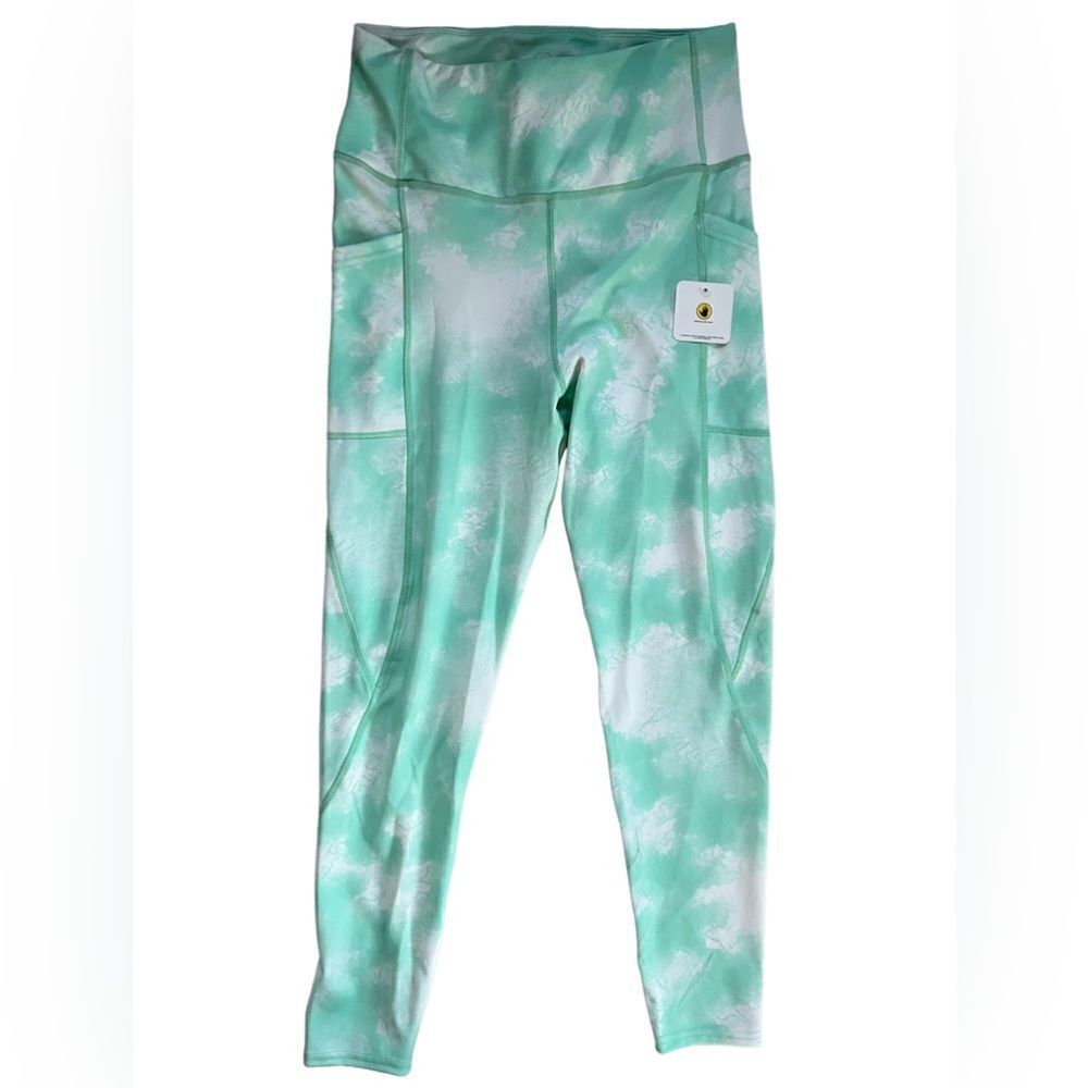 NEW with tags BodyGlove tie dye green/white leggings size Large